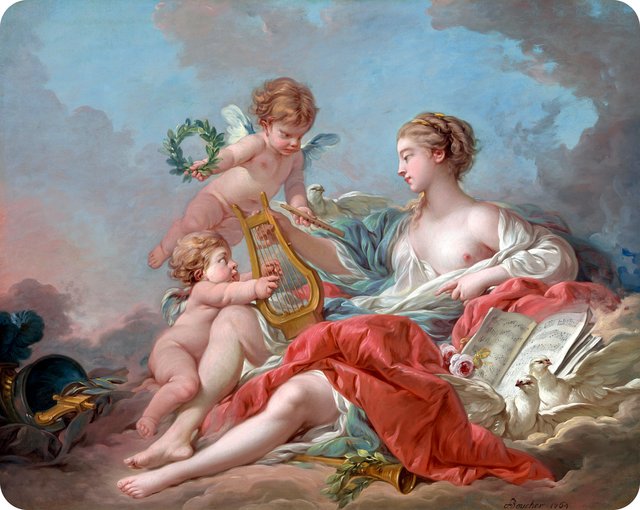 Allegory of Music by François Boucher