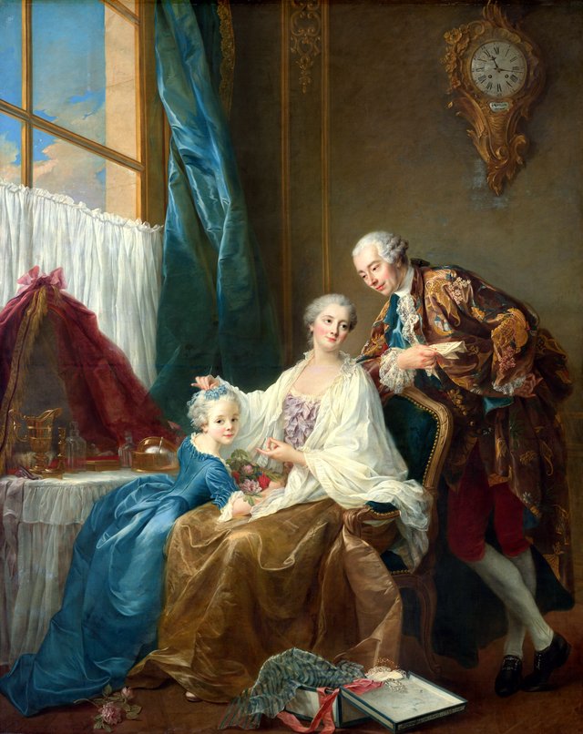 Family Portrait by François-Hubert Drouais