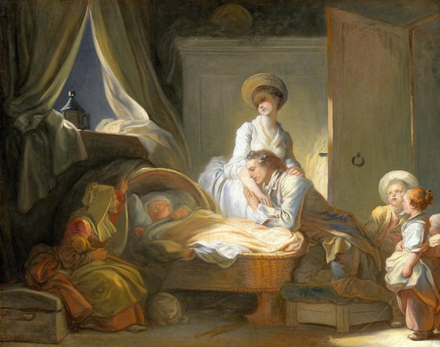 The Visit to the Nursery by Jean-Honoré Fragonard