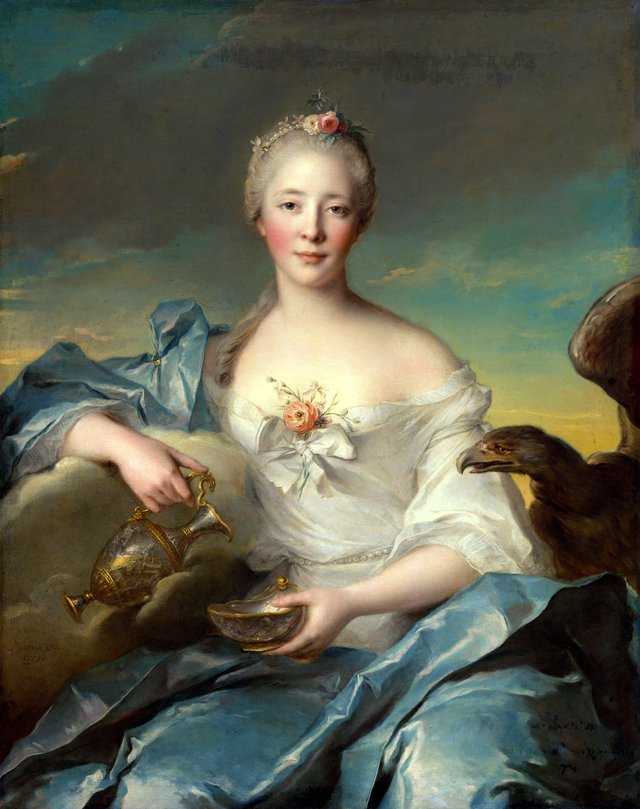 Madame Le Fèvre de Caumartin as Hebe by Jean-Marc Nattier