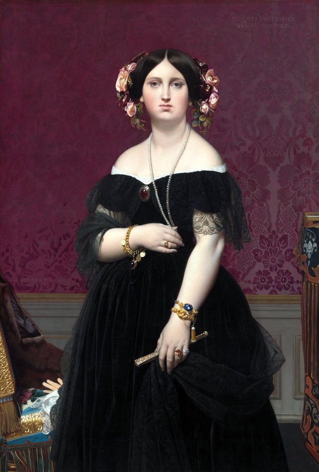 Madame Moitessier by Jean-Auguste-Dominique Ingres