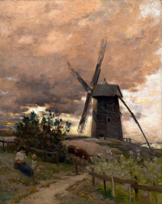 The Windmill by Jean-Charles Cazin
