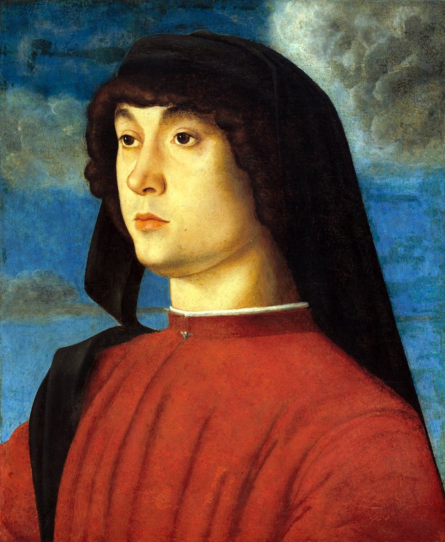 Portrait of a Young Man in Red by Giovanni Bellini