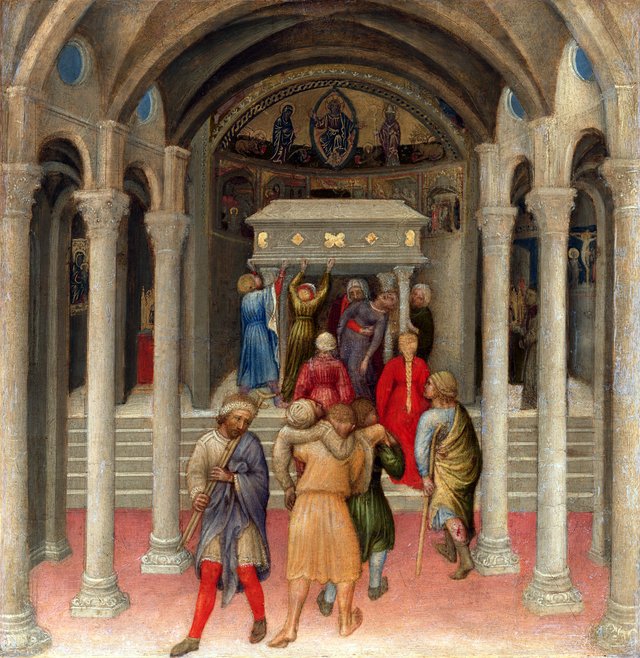 The Crippled and Sick Cured at the Tomb of Saint Nicholas by Gentile da Fabriano