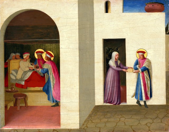 The Healing of Palladia by Saint Cosmas and Saint Damian by Fra Angelico
