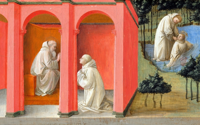 Saint Benedict Orders Saint Maurus to the Rescue of Saint Placidus by Filippo Lippi