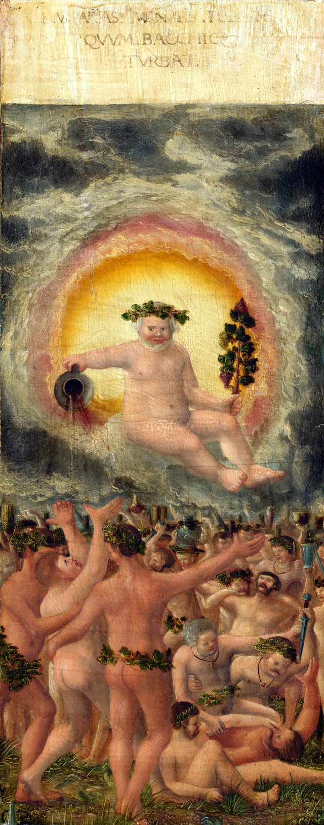 The Rule of Bacchus [left panel] by Albrecht Altdorfer