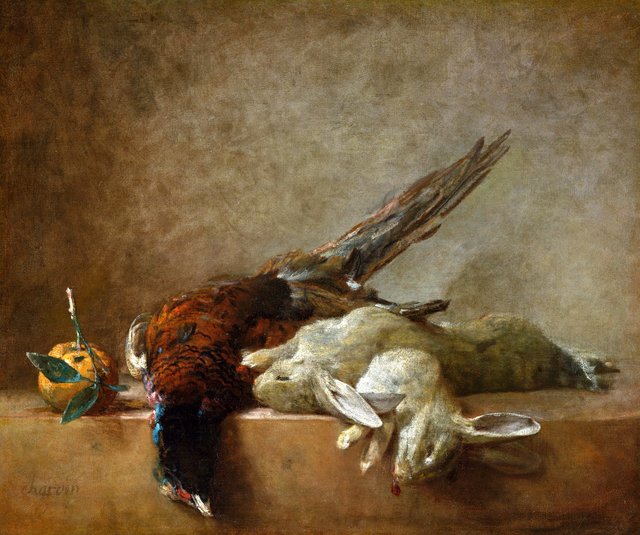 Still Life with Game by Jean-Baptiste-Siméon Chardin