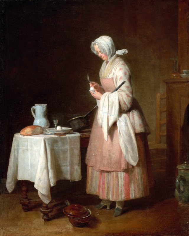 The Attentive Nurse by Jean-Baptiste-Siméon Chardin