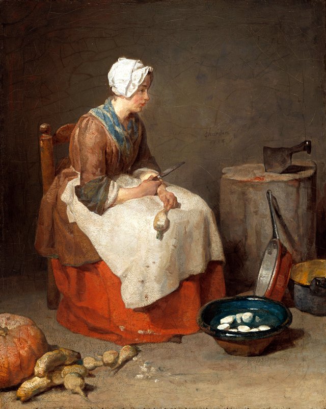 The Kitchen Maid by Jean-Baptiste-Siméon Chardin