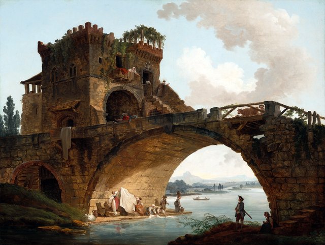 The Ponte Salario by Hubert Robert