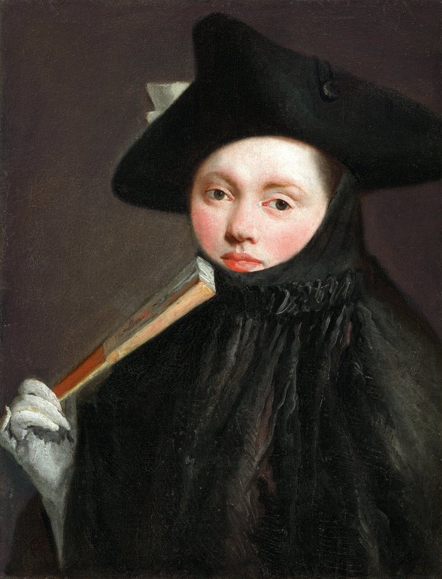 Young Lady in a Tricorn Hat by Giovanni Battista Tiepolo