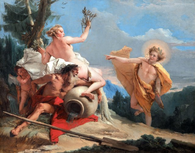 Apollo Pursuing Daphne by Giovanni Battista Tiepolo