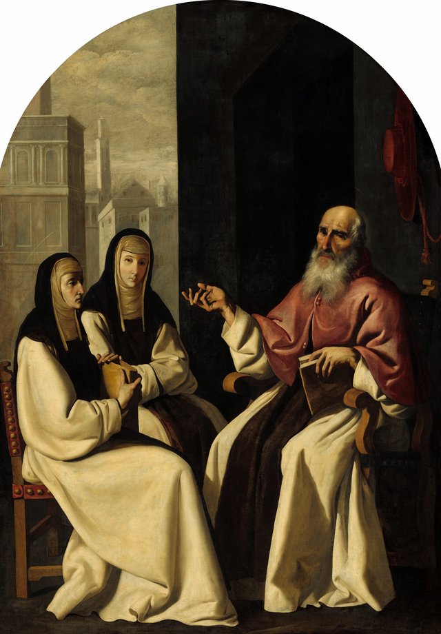Saint Jerome with Saint Paula and Saint Eustochium by Francisco de Zurbarán