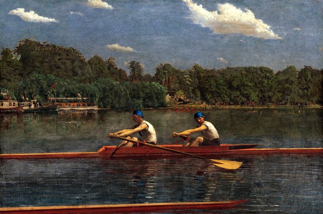 The Biglin Brothers Racing by Thomas Eakins