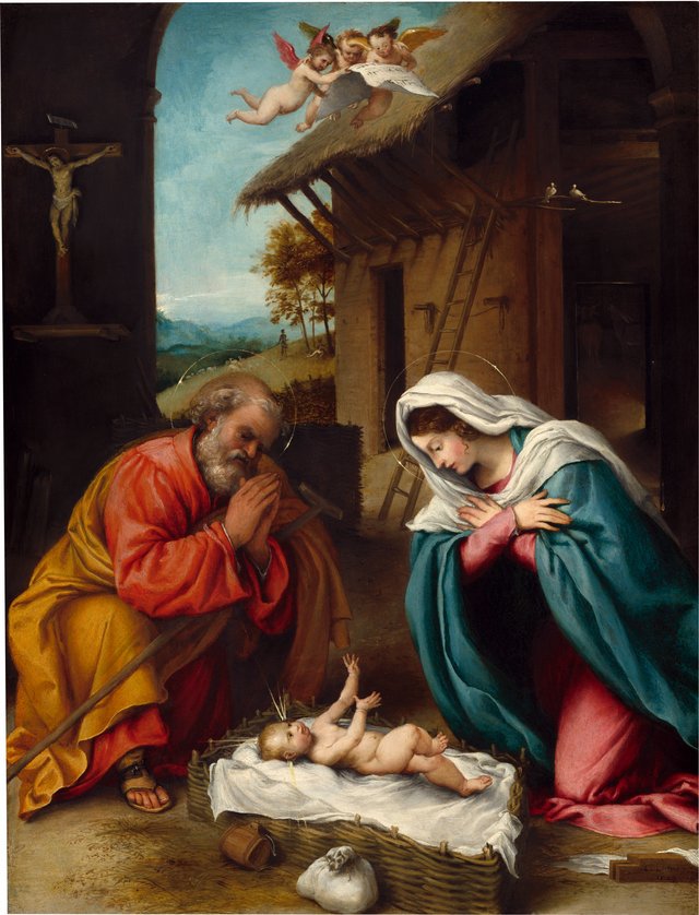 The Nativity by Lorenzo Lotto
