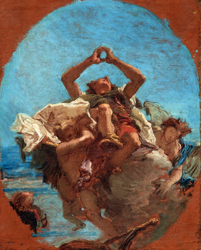 Saint Roch Carried to Heaven by Angels by Giovanni Battista Tiepolo
