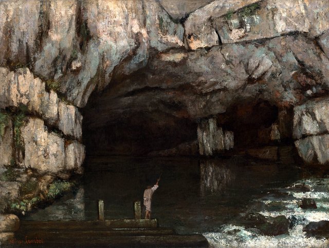 La Grotte de la Loue by Gustave Courbet