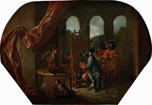 Singerie: The Painter by Christophe Huet