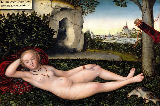 The Nymph of the Spring by Lucas Cranach the Elder