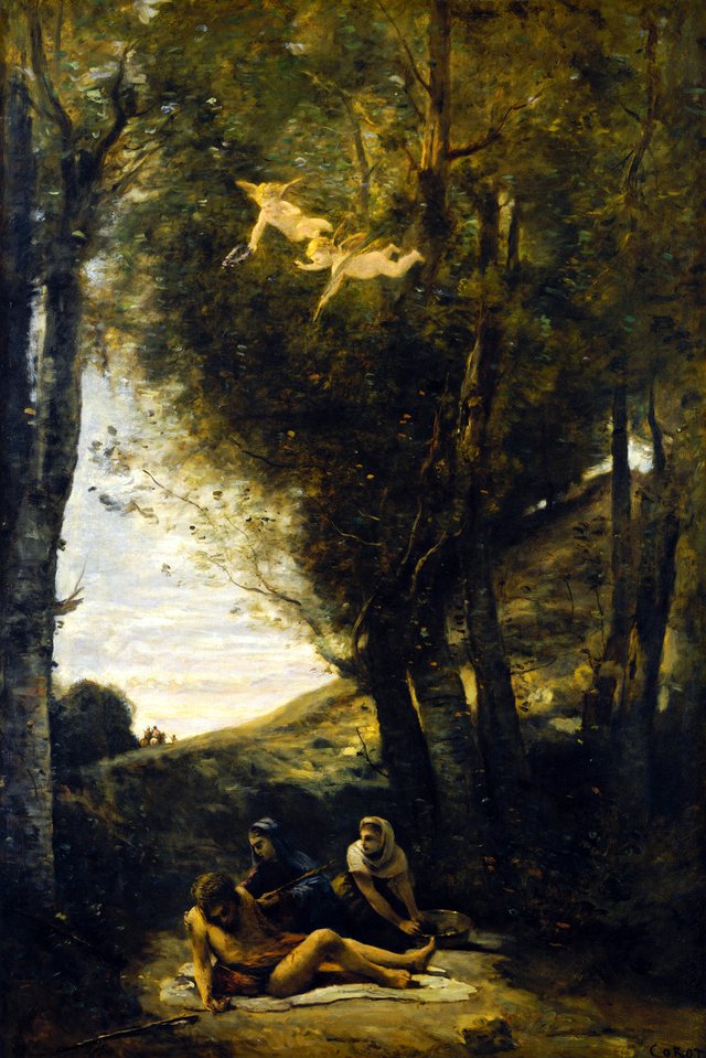 Saint Sebastian Succored by the Holy Women by Jean-Baptiste Camille Corot