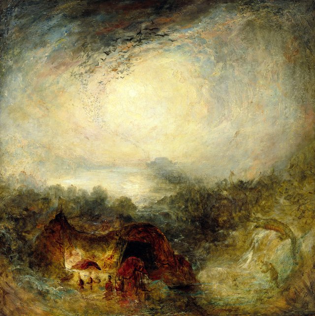The Evening of the Deluge by J. M. W. Turner