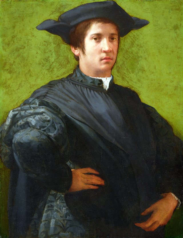 Portrait of a Man by Rosso Fiorentino