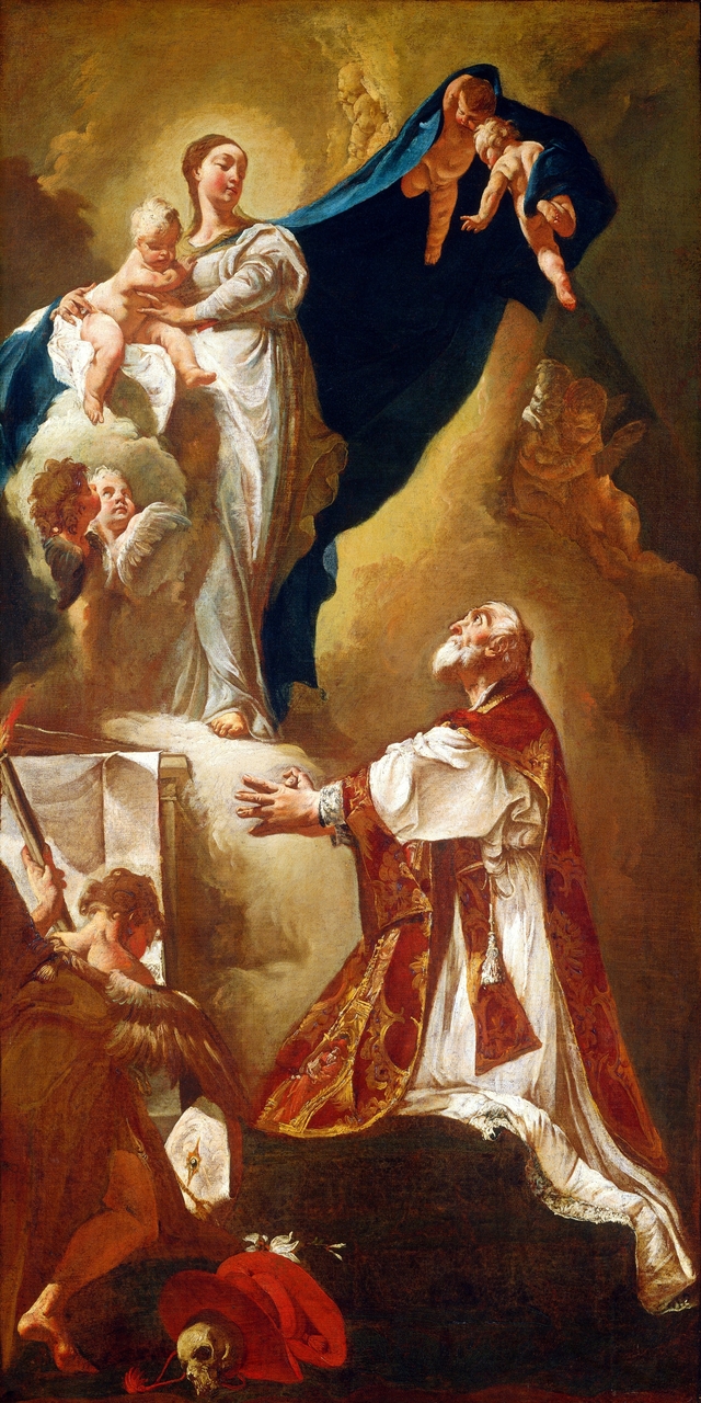 Madonna and Child Appearing to Saint Philip Neri by Giovanni Battista Piazzetta