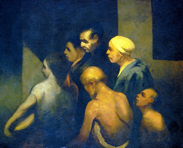 The Beggars by Honoré Daumier