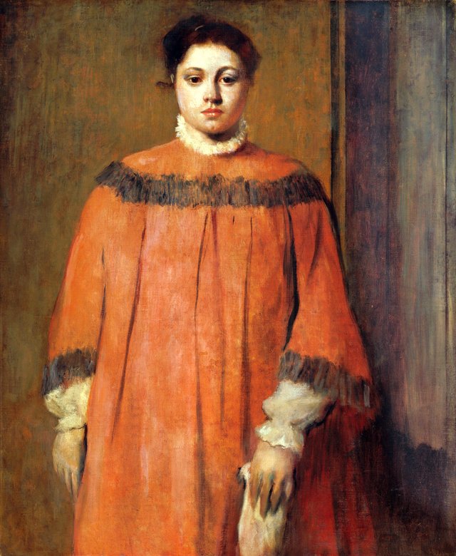 Girl in Red by Edgar Degas