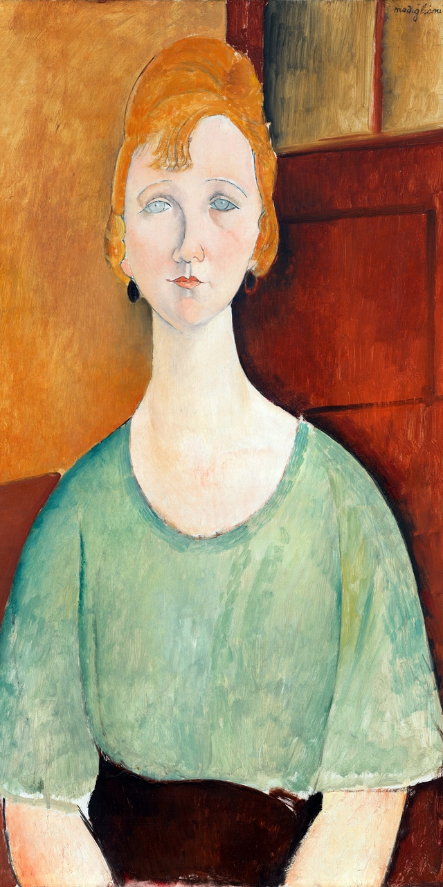 Girl in a Green Blouse by Amedeo Modigliani