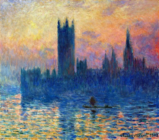 The Houses of Parliament, Sunset by Claude Monet