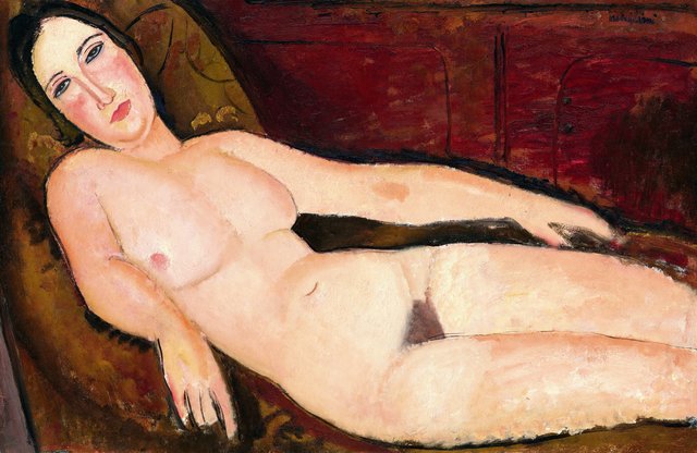 Nude on a Divan by Amedeo Modigliani