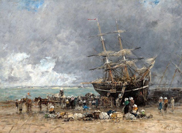 Return of the Terre-Neuvier by Eugène Louis Boudin