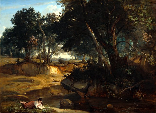 Forest of Fontainebleau by Jean-Baptiste Camille Corot