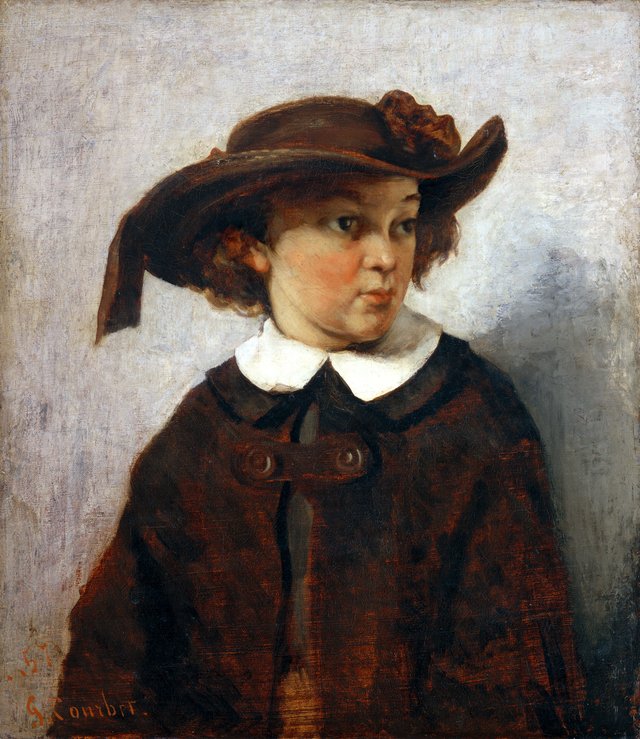 Portrait of a Young Girl by Gustave Courbet