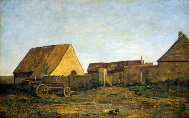 The Farm by Charles-François Daubigny