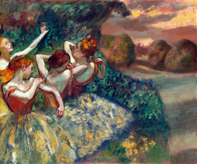 Four Dancers by Edgar Degas