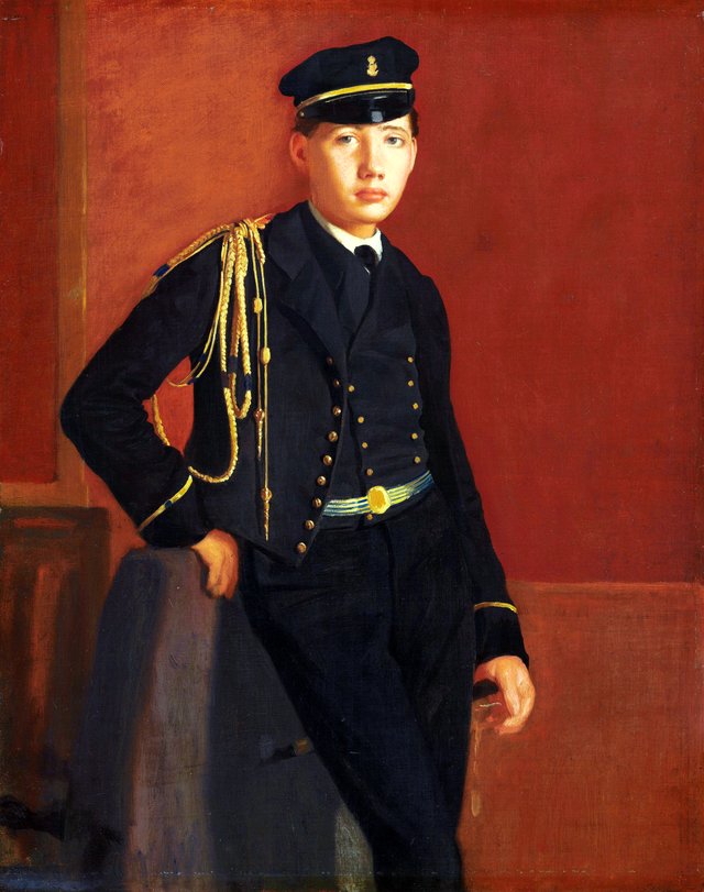 Achille De Gas in the Uniform of a Cadet by Edgar Degas