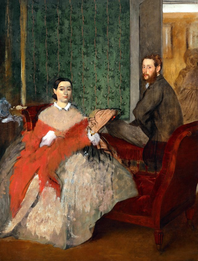 Edmondo and Thérèse Morbilli by Edgar Degas
