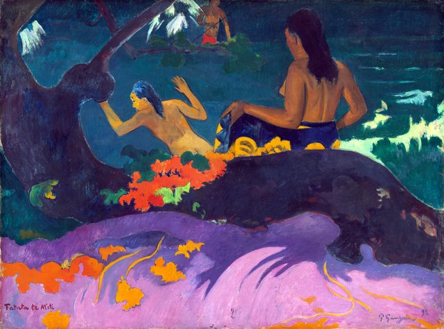 Fatata te Miti (By the Sea) by Paul Gauguin