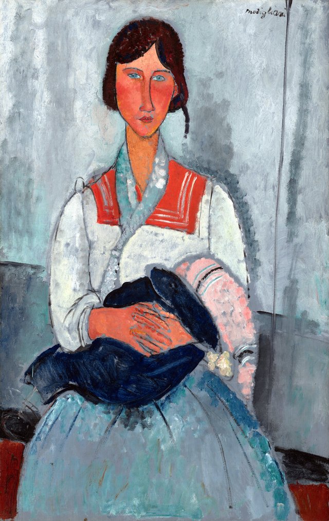 Roma Woman with Baby by Amedeo Modigliani