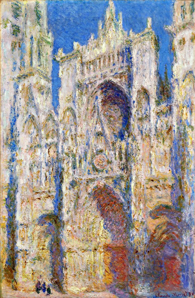 Rouen Cathedral, West Façade, Sunlight by Claude Monet