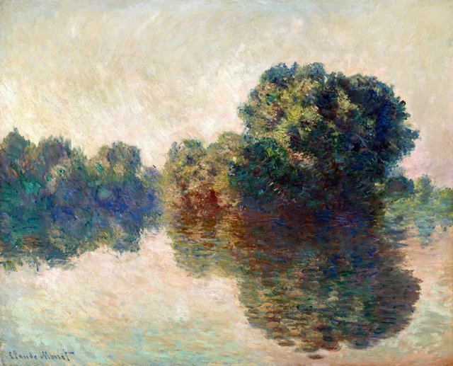 The Seine at Giverny by Claude Monet