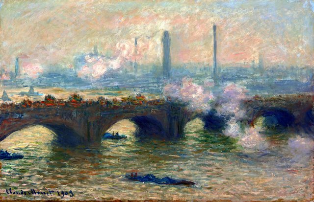 Waterloo Bridge, Gray Day by Claude Monet