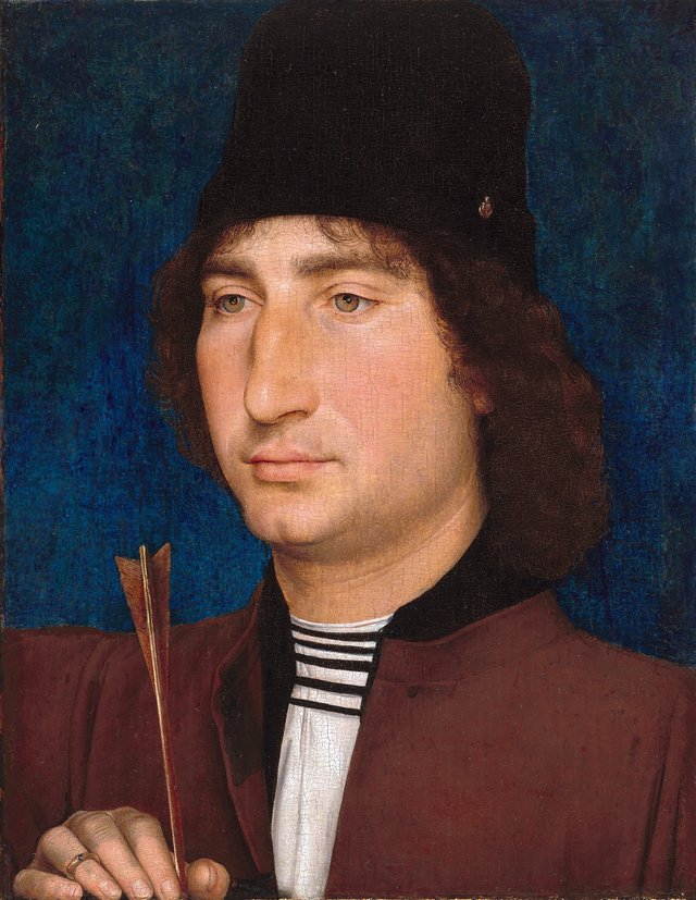Portrait of a Man with an Arrow by Hans Memling
