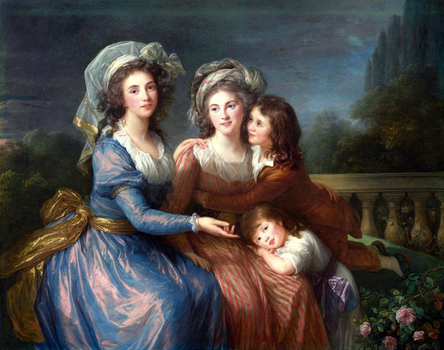 The Marquise de Pezay, and the Marquise de Rougé with Her Sons Alexis and Adrien by Élisabeth Louise Vigée Le Brun