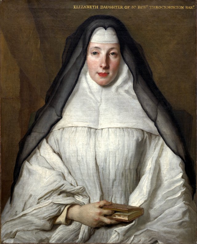 Elizabeth Throckmorton, Canoness of the Order of the Dames Augustines Anglaises by Nicolas de Largillière