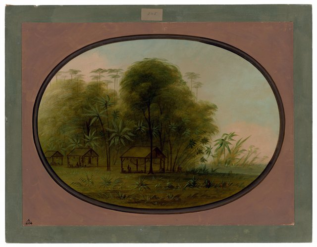 Arowak Village by George Catlin