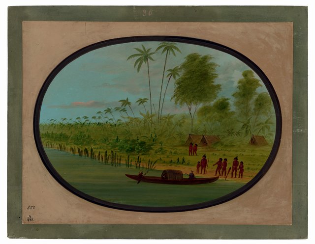 Painting the Tobos Chief by George Catlin